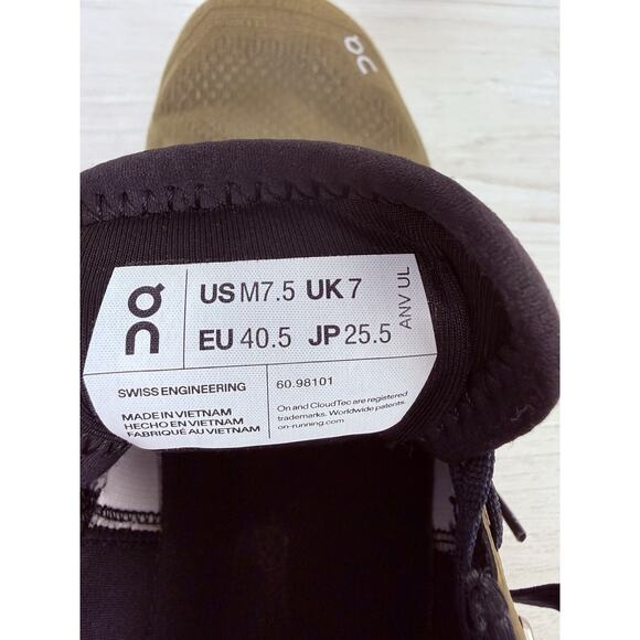 On Cloud X 3 Men Size 7.5 Womens 9 Olive Green Road Running Shoes Sneakers Gym - Picture 9 of 10